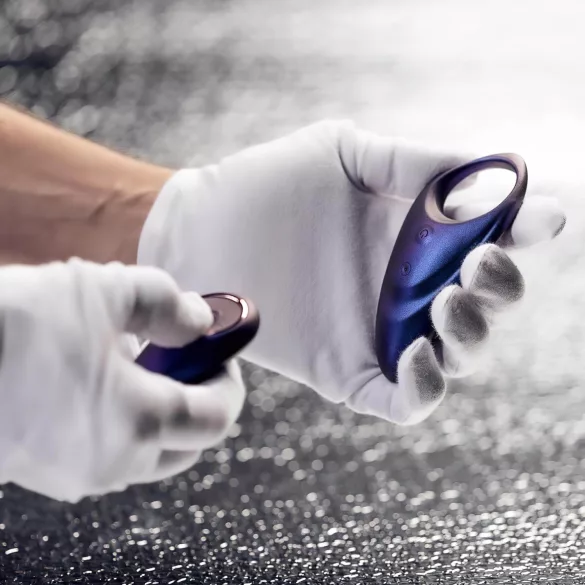 Hueman Neptune - anello fallico vibrante impermeabile - silicone viola