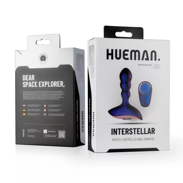 Hueman Interstellar - vibratore anale ondulato (viola)