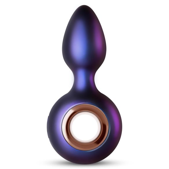 Hueman Deep Space - vibratore anale ricaricabile - silicone viola