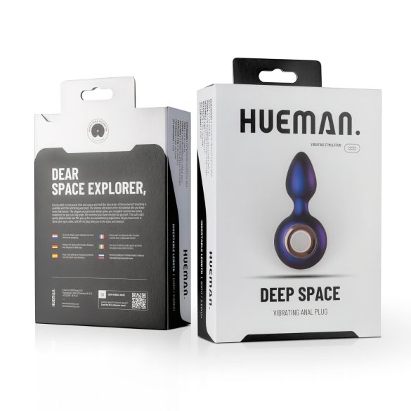 Hueman Deep Space - vibratore anale ricaricabile - silicone viola