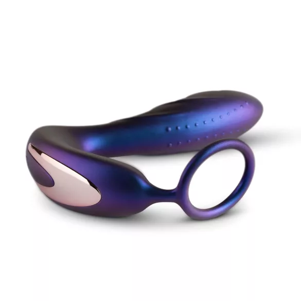 Hueman Black Hole - vibratore anale wireless con anello fallico - viola
