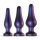Hueman Comets - set plug anale silicone 3 pezzi - viola