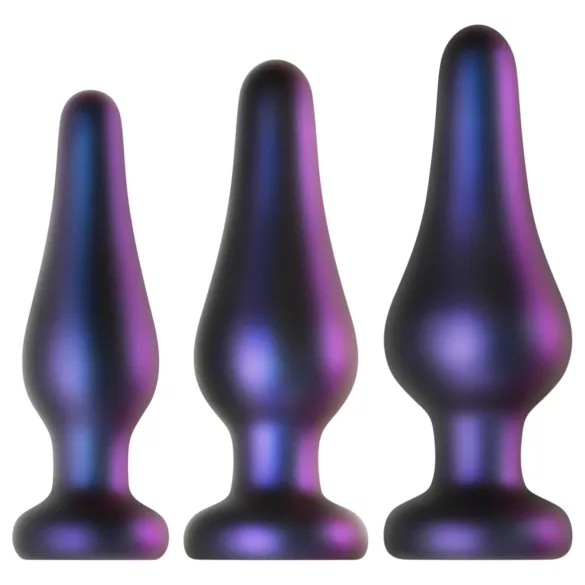Hueman Comets - set plug anale silicone 3 pezzi - viola