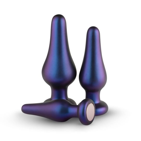 Hueman Comets - set plug anale silicone 3 pezzi - viola
