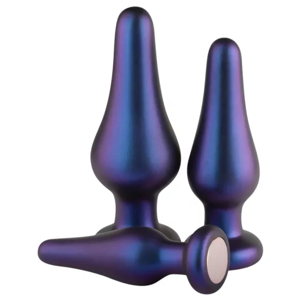 Hueman Comets - set plug anale silicone 3 pezzi - viola