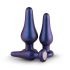 Hueman Comets - set plug anale silicone 3 pezzi - viola
