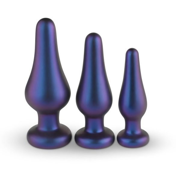 Hueman Comets - set plug anale silicone 3 pezzi - viola