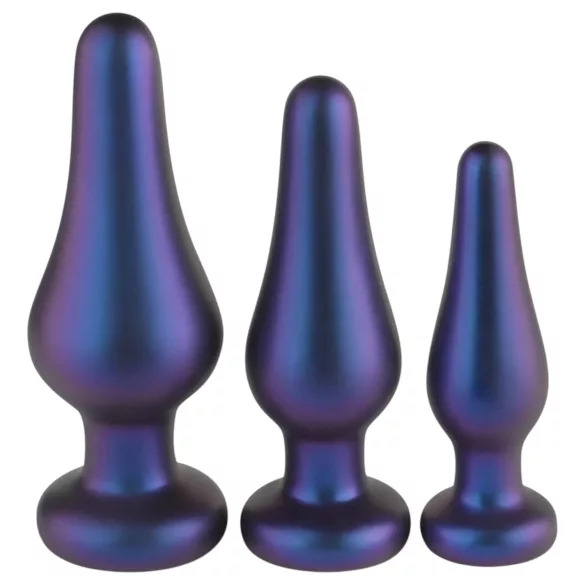 Hueman Comets - set plug anale silicone 3 pezzi - viola
