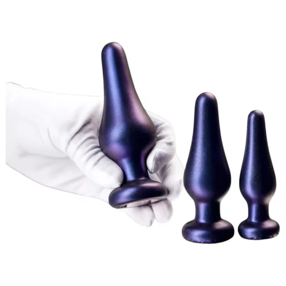 Hueman Comets - set plug anale silicone 3 pezzi - viola