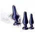 Hueman Comets - set plug anale silicone 3 pezzi - viola