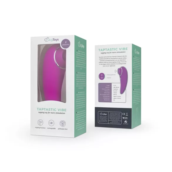 EasyToys Taptastic Vibe - vibratore clitorideo ricaricabile e impermeabile (rosa)
