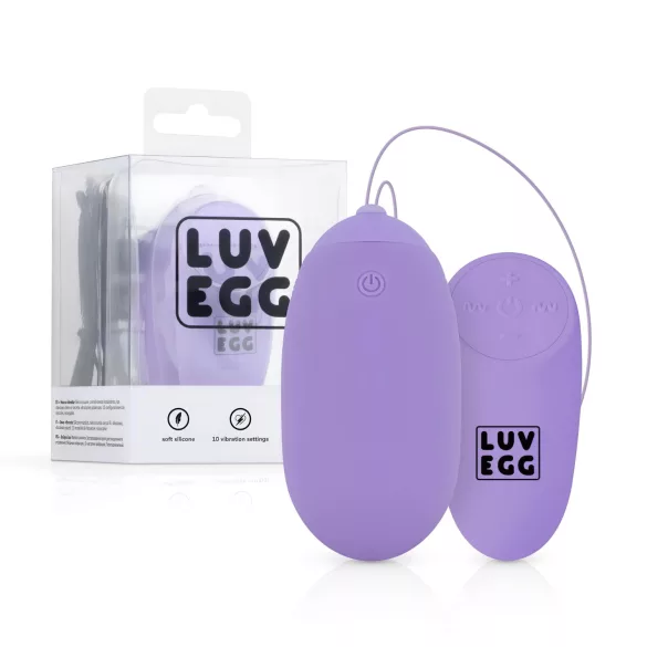 LUV EGG XL - vibratore a distanza ricaricabile - uovo vibrante viola