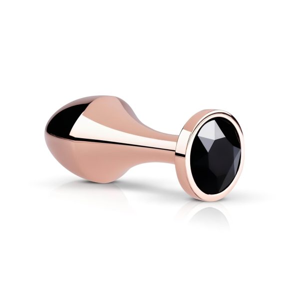 Plug Anale Rosato - con Pietra Nera