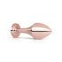 Plug Anale Rosato - con Pietra Nera