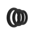 Easytoys - set di anelli fallici - 3 pezzi - silicone nero