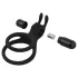 Easytoys Share Ring - anello vibrante pene e testicoli - silicone nero