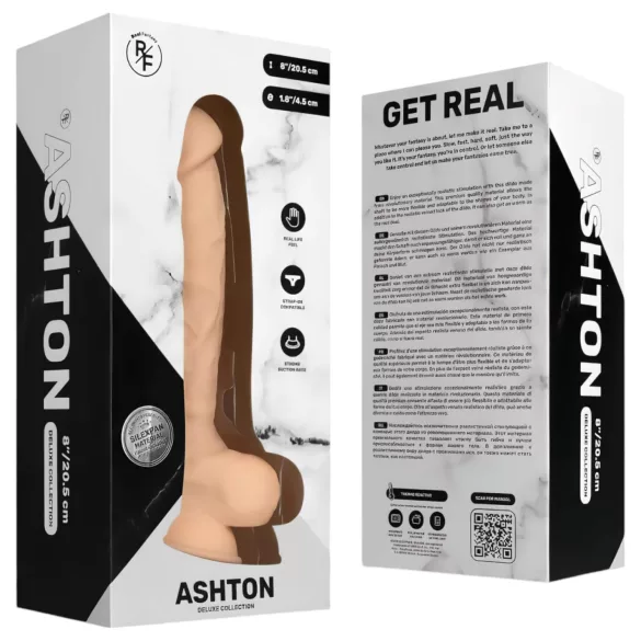 Real Fantasy Ashton - dildo realistico con testicoli - 20,5cm color carne