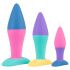 PMV20 Koda - set plug anale dilatatore - silicone colorato