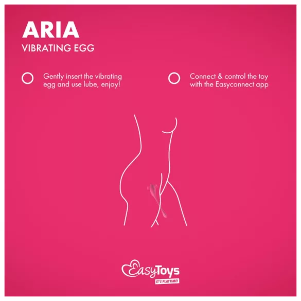 EasyConnect - ovetto vibrante telecomandato - silicone rosa