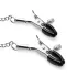 Bedroom Fantasies - bavaglio con pinze per capezzoli - argento nero