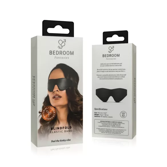 Bedroom Fantasies - maschera occhi effetto pelle nera