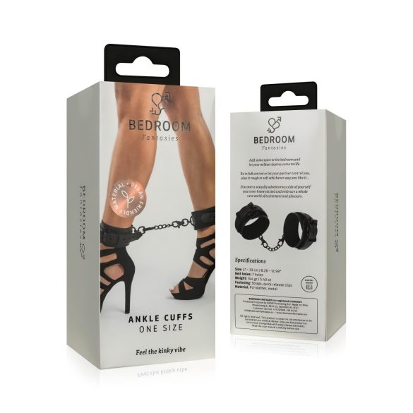Bedroom Fantasies - manette caviglia con catena - nero