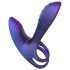 Hueman Infinity Ignite - anello vibrante per pene e testicoli - silicone viola