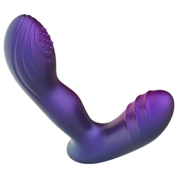 Hueman Galaxy - vibratore anale pulsante - silicone viola