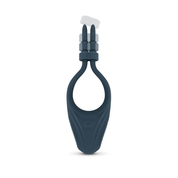 Boners - anello fallico vibrante regolabile - silicone blu