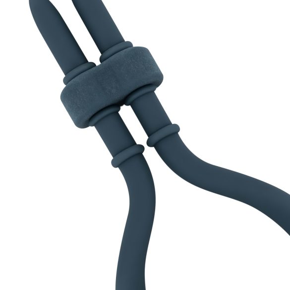 Boners - anello fallico vibrante regolabile - silicone blu