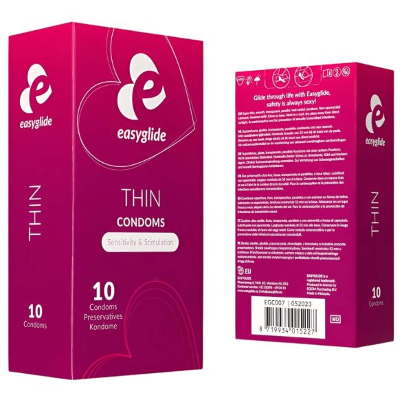 EasyGlide - preservativi ultra sottili - confezione da 10
