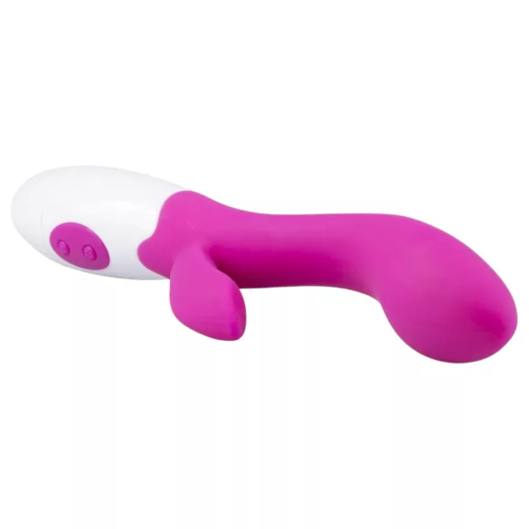 Easytoys - vibratore con stimolatore clitorideo ricaricabile - silicone rosa
