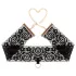 Rosy Gold - set collare e polsiere - nero