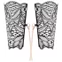 Rosy Gold - set collare e polsiere - nero