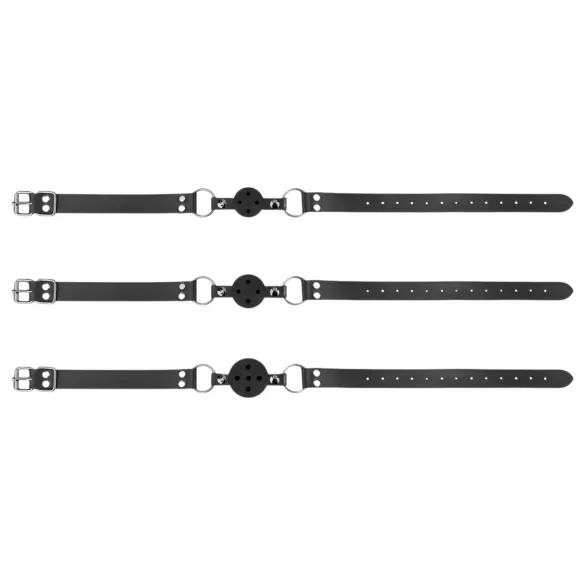 Bedroom Fantasies - set di bavagli per bocca - 3 pezzi - nero