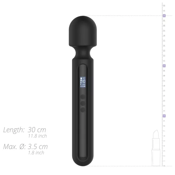 BLAQ - vibratore massaggiatore digitale grande - nero