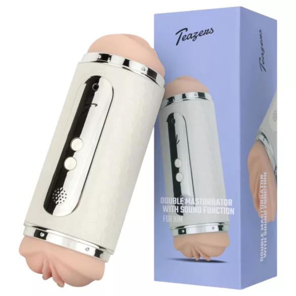 Teazers - masturbatore bocca e vagina con comando vocale - bianco