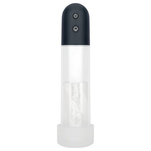 Boners - masturbatore pompa pene automatica (trasparente-nero)