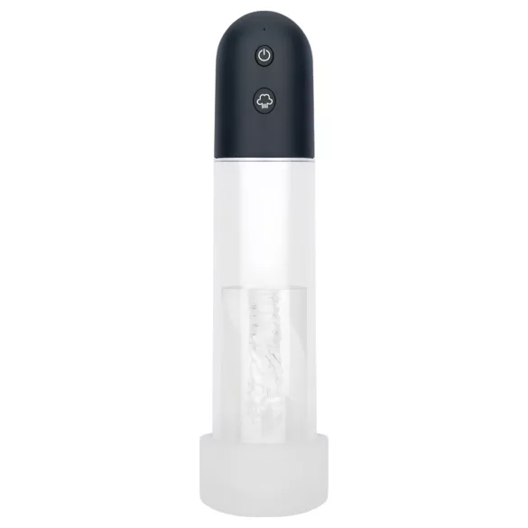 Boners - masturbatore con pompa automatica per pene (trasparente-nero)