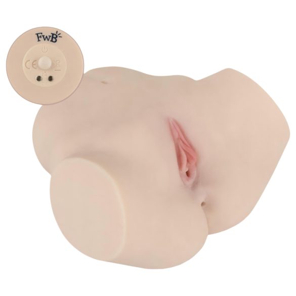 FWB - Evelyn Harris realistico masturbatore vibrante torso (naturale)
