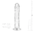 EasyToys - dildo realistico - gel trasparente 16cm