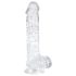 EasyToys - dildo realistico con testicoli - 13,5cm trasparente