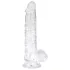 EasyToys - dildo realistico con testicoli - 13,5cm trasparente