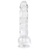 EasyToys - dildo realistico con testicoli - 13,5cm trasparente