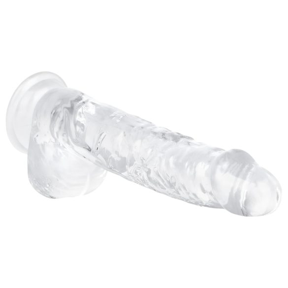 EasyToys - dildo realistico con testicoli - 13,5cm trasparente