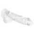 EasyToys - dildo realistico con testicoli - 13,5cm trasparente