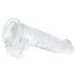 EasyToys - dildo realistico con testicoli - 13,5cm trasparente