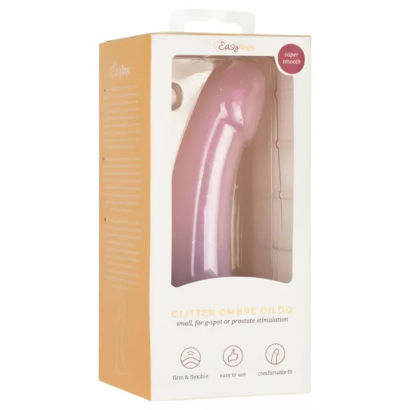 EasyToys Mermaid - dildo glitterato - 15cm - rosa