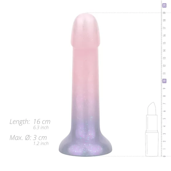 EasyToys Mermaid - dildo glitterato - 15cm - rosa