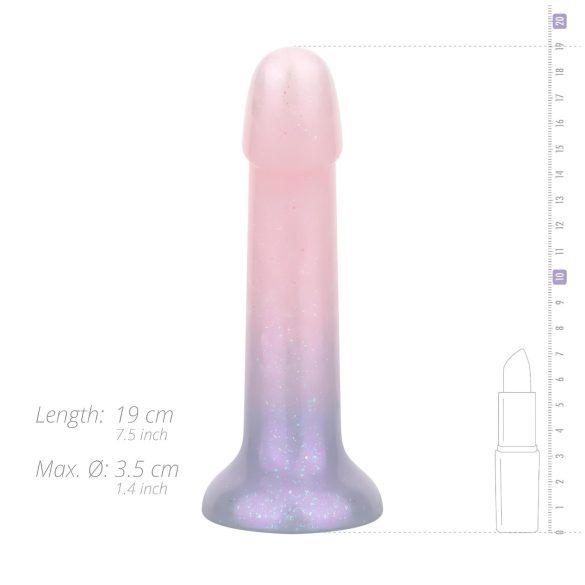 EasyToys Mermaid - dildo glitterato - 19 cm - rosa